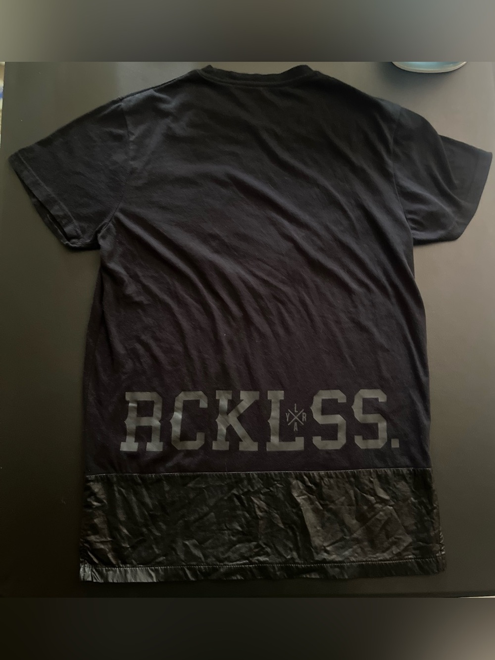 Young & Reckless Tee (with Leather-Like trim) - Picture 4 of 4